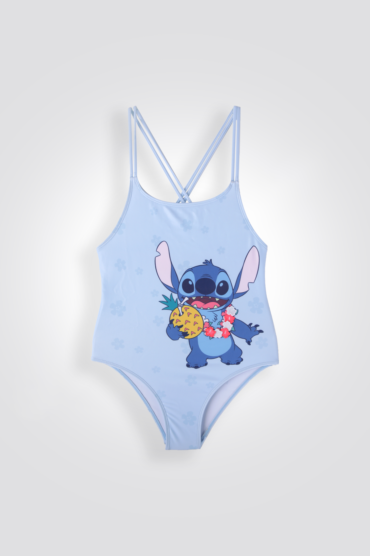 בגד ים שלם עם סרט לשיער STITCH