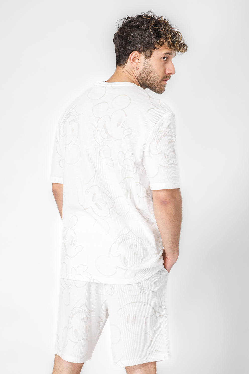 סט פיג’מה קצרה וופל MICKEY