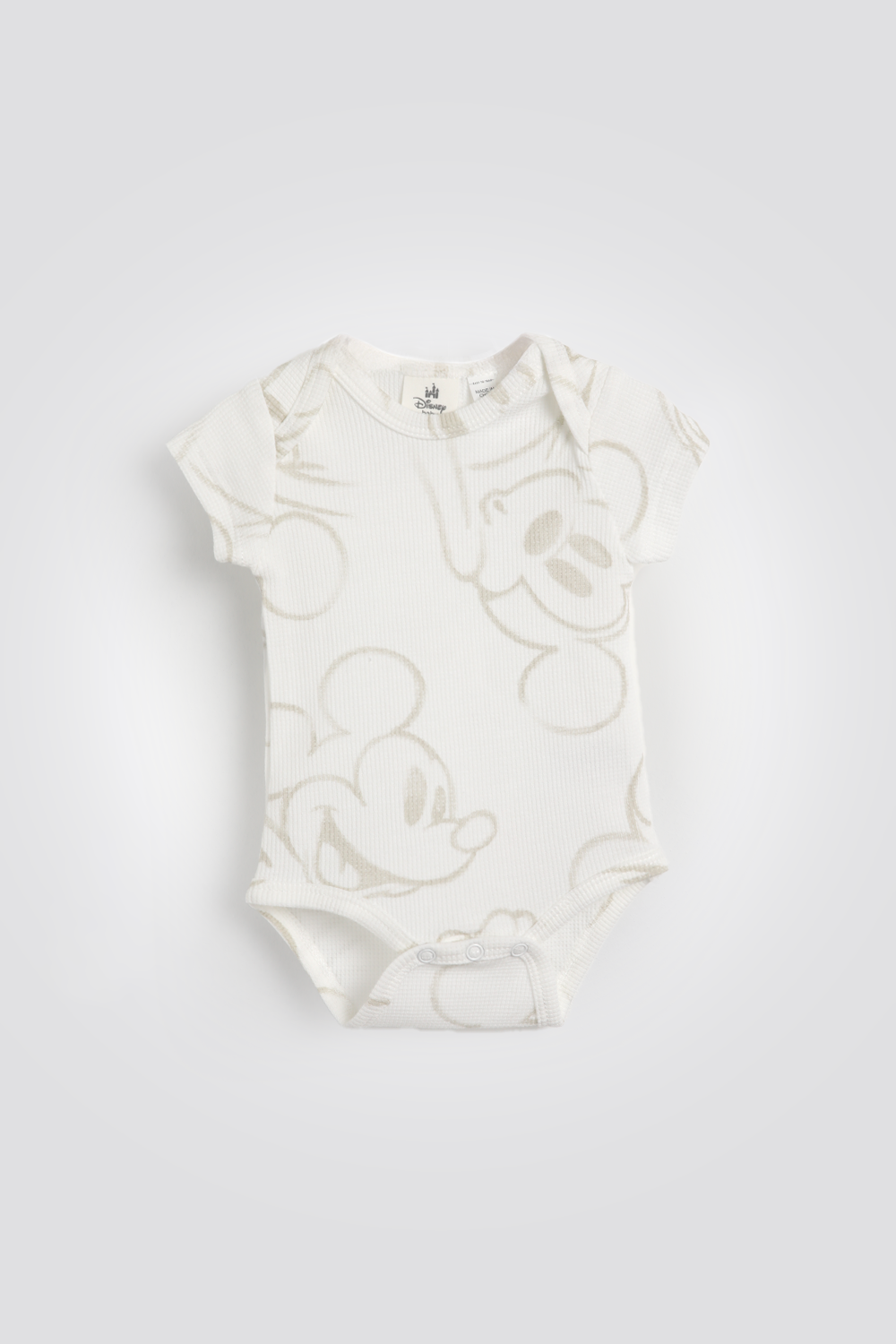 סט פיג’מה וופל יוניסקס MICKEY לתינוקות