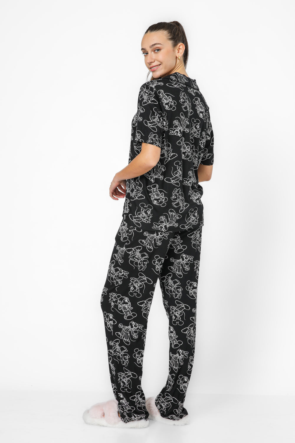 סט פיג’מה מכופתרת MINNIE