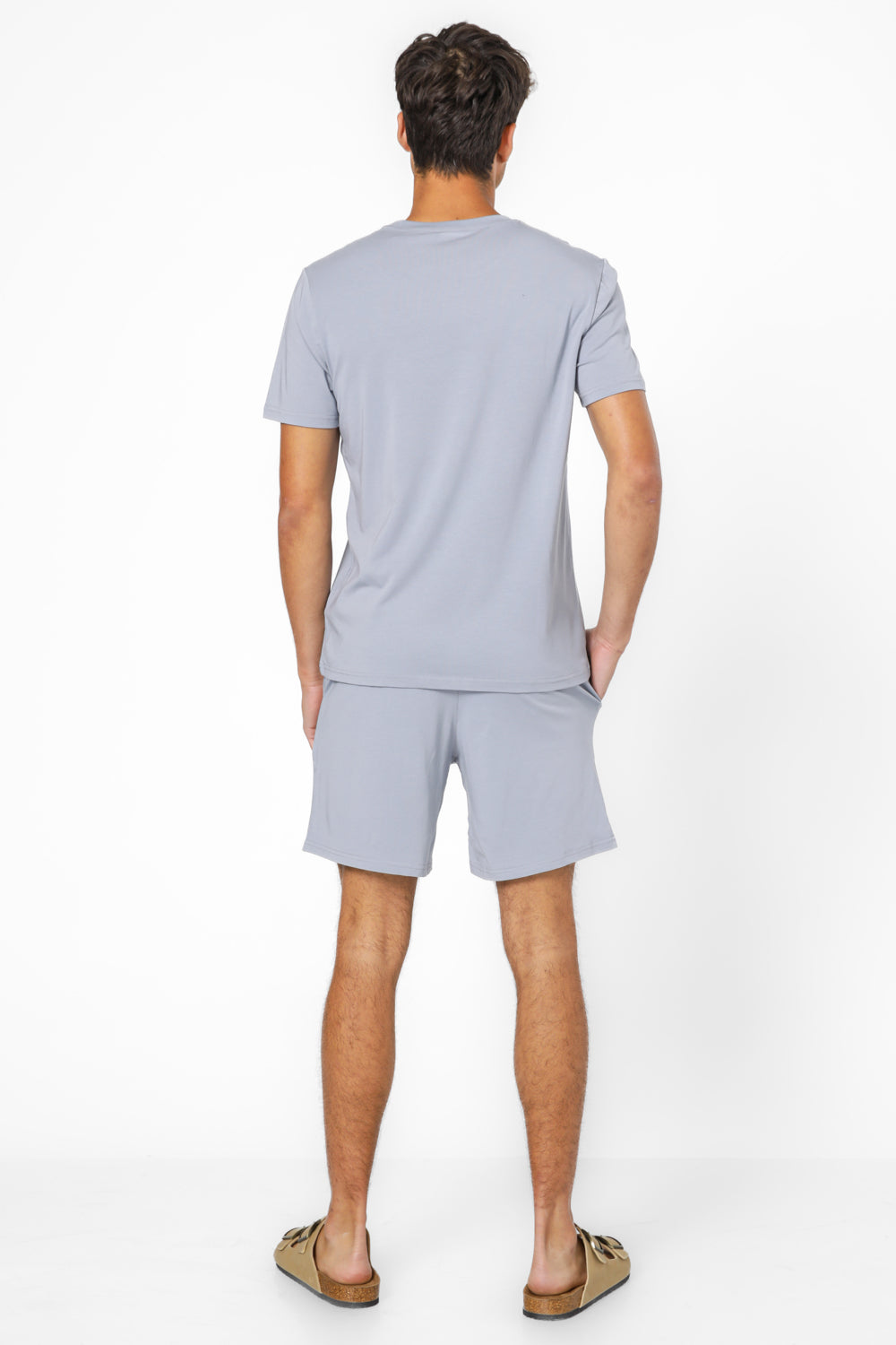 סט פנאי קצר בשילוב בד מודל