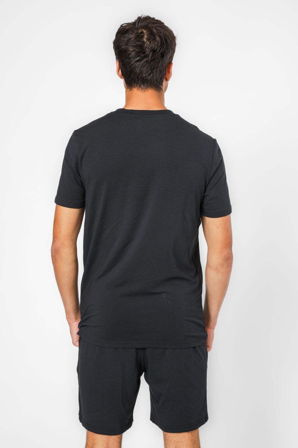 סט פנאי קצר בשילוב בד מודל