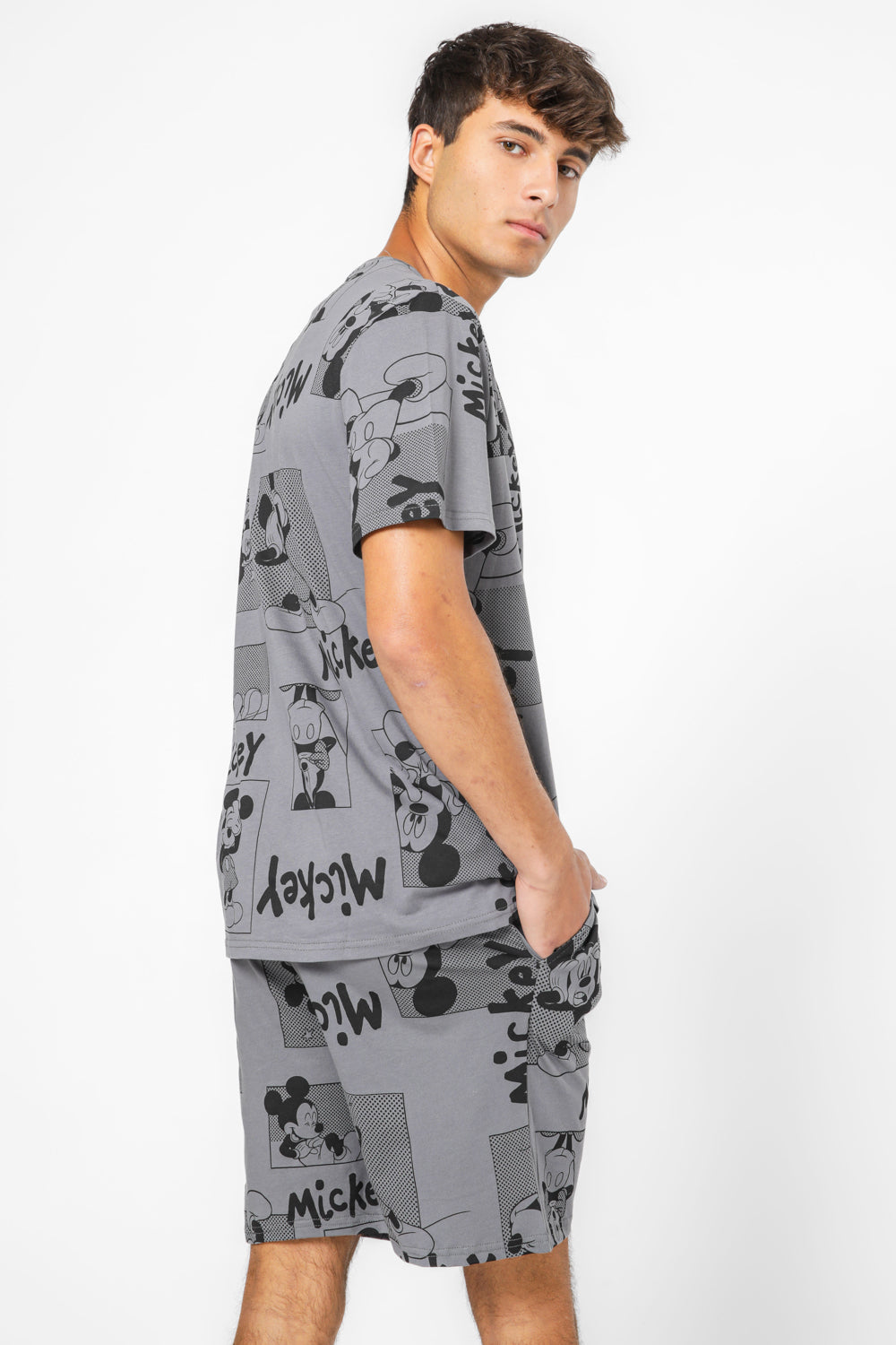 סט פיג’מה קצרה לגבר