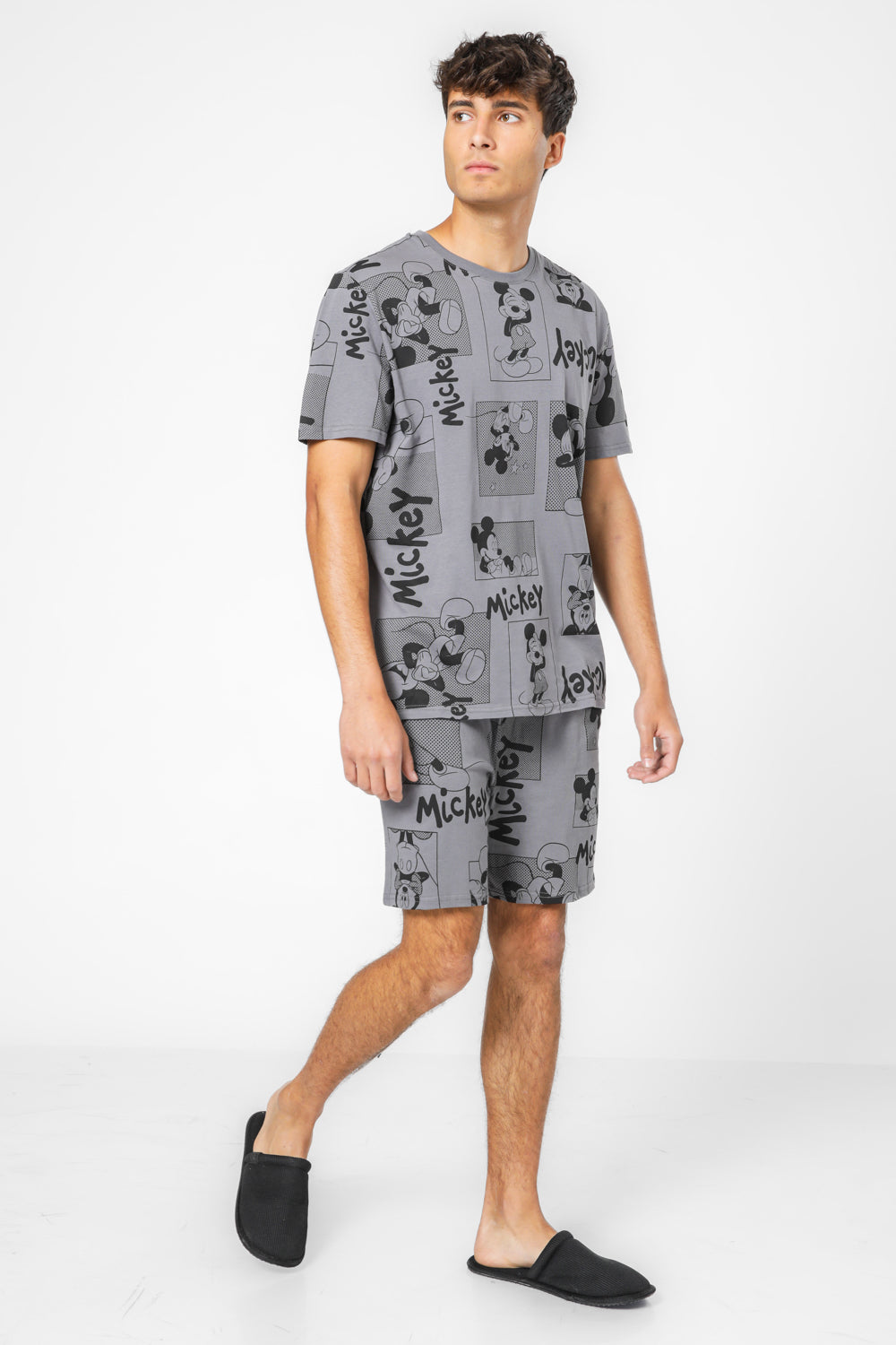 סט פיג’מה קצרה לגבר