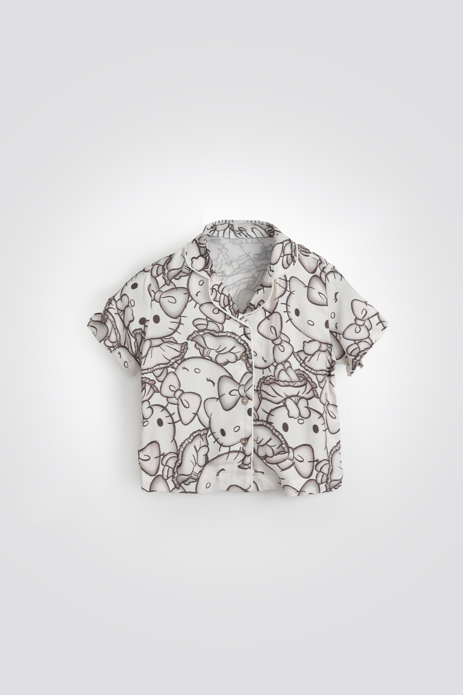 סט פיג’מה מכופתרת KITTY