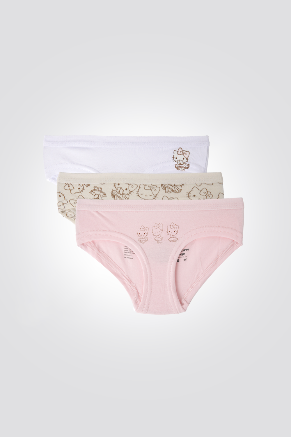 מארז שלישיית תחתוני היפסטר לילדות הלו קיטי