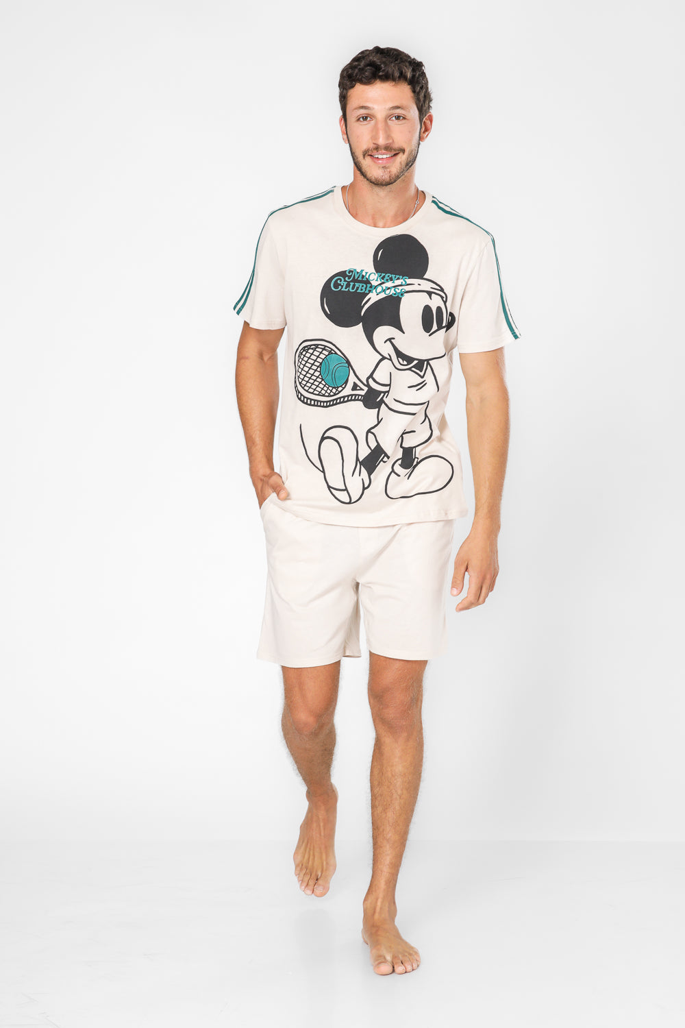 סט פיג’מה קצרה MICKEY לגברים