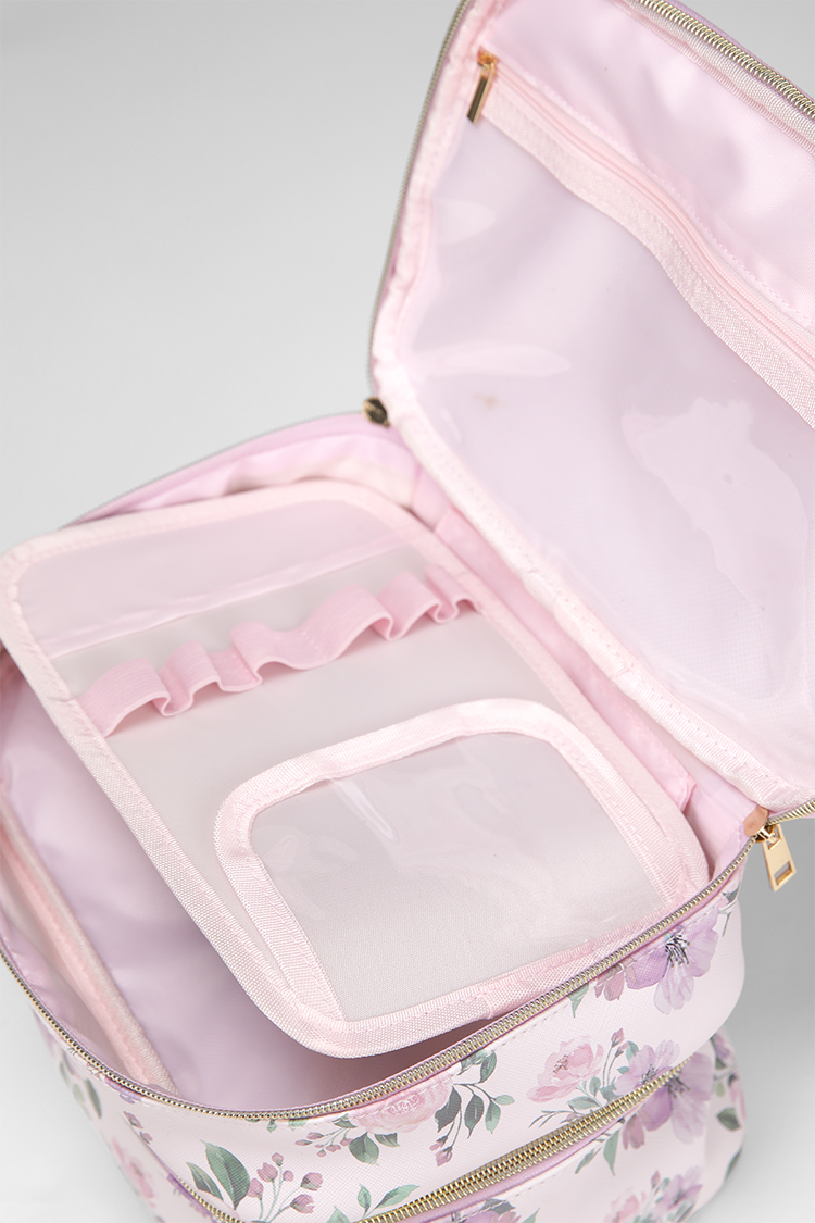 תיק איפור ורחצה גדול FLOWERS