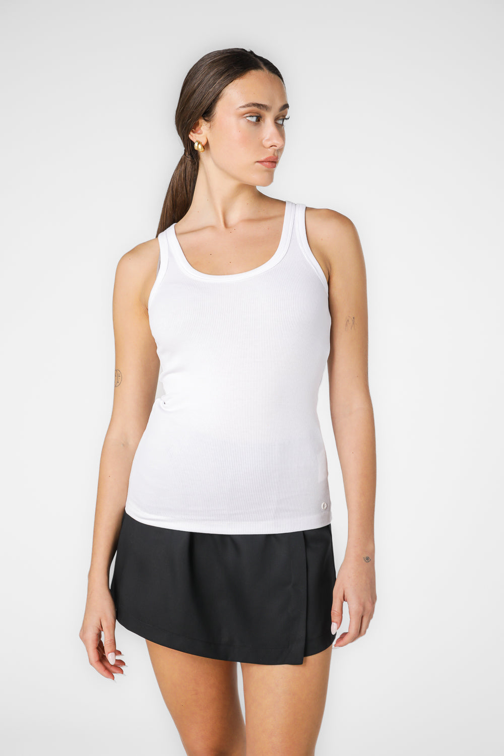 גופיית ריב צווארון עגול 