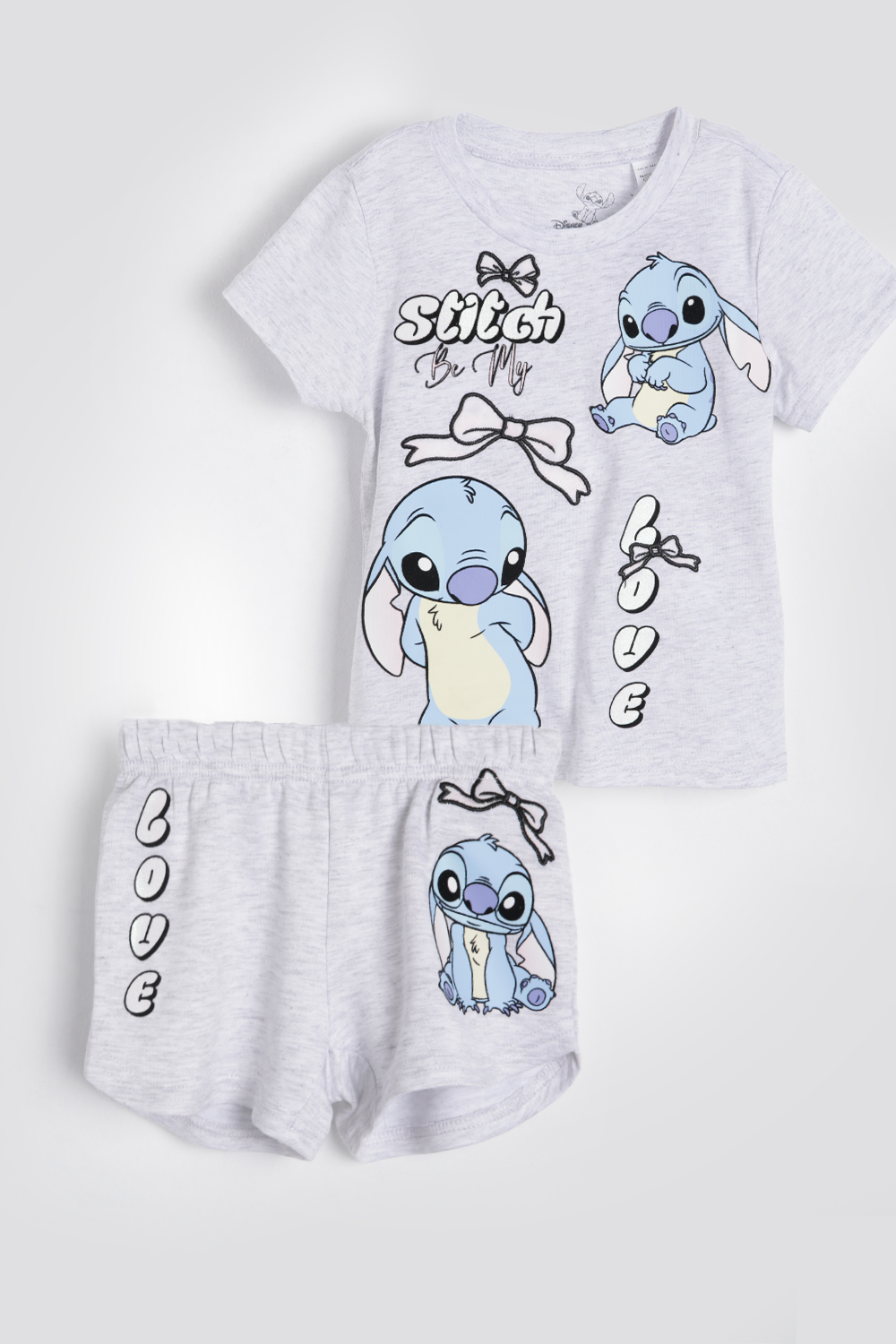 סט פיג’מה קצרה STITCH לילדות