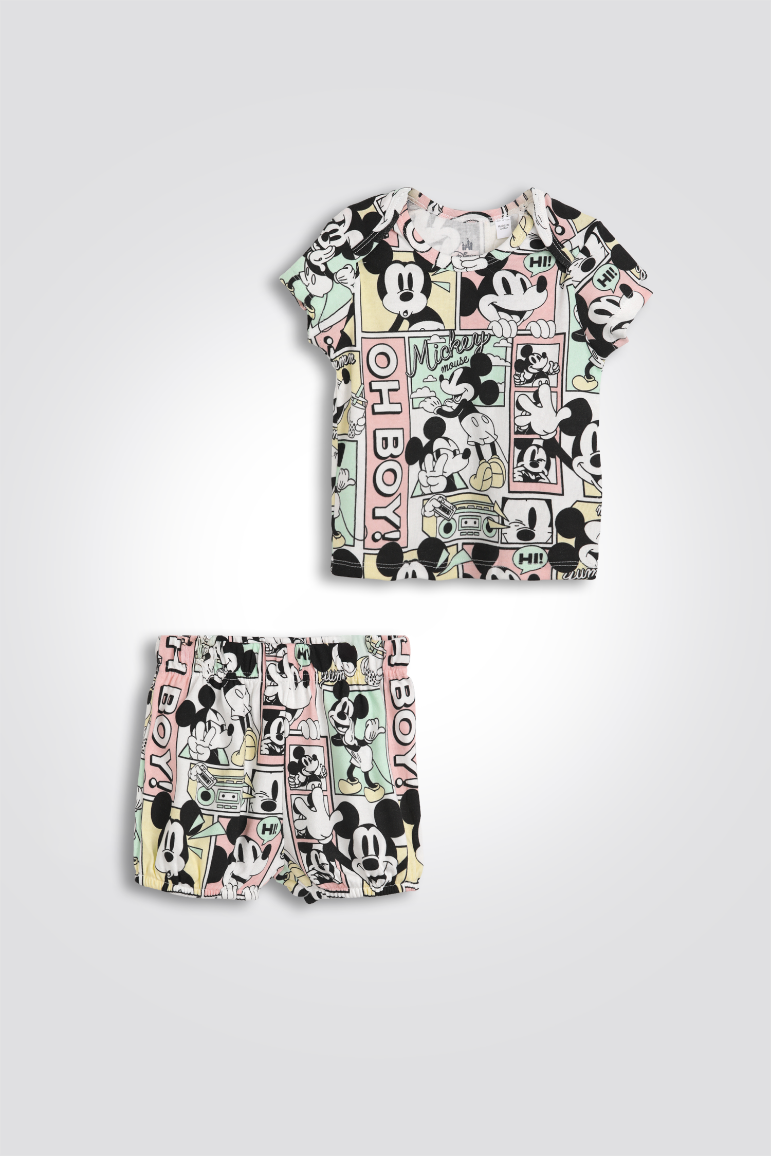 סט פיג’מה קצרה MICKEY לתינוקות