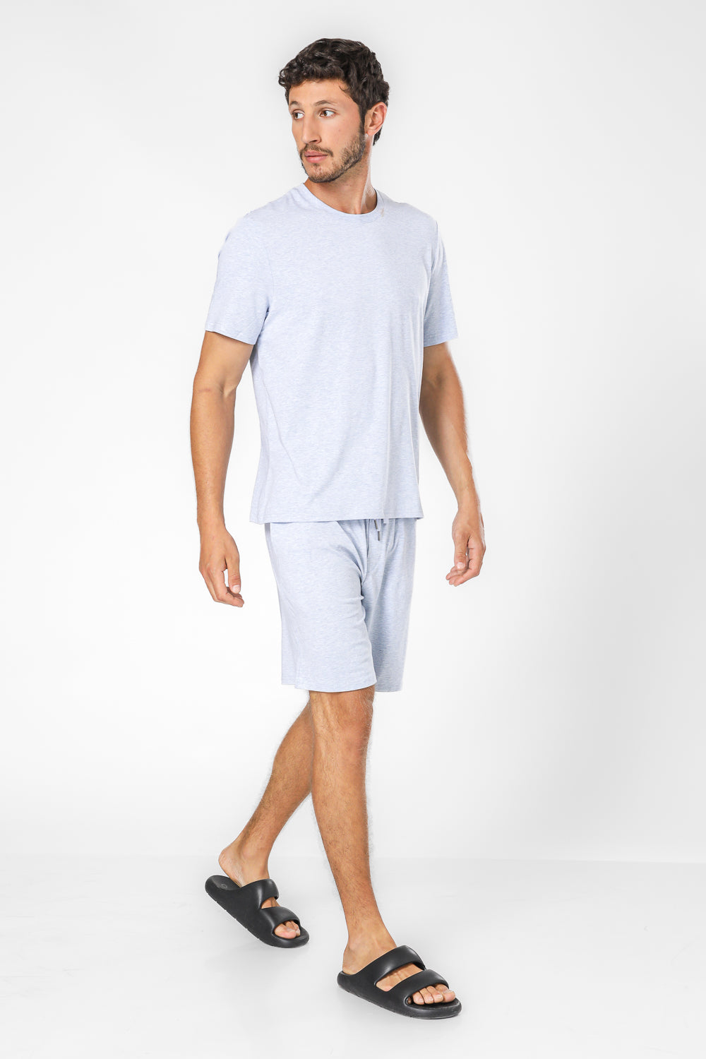 סט פיג'מה קצרה לגברים