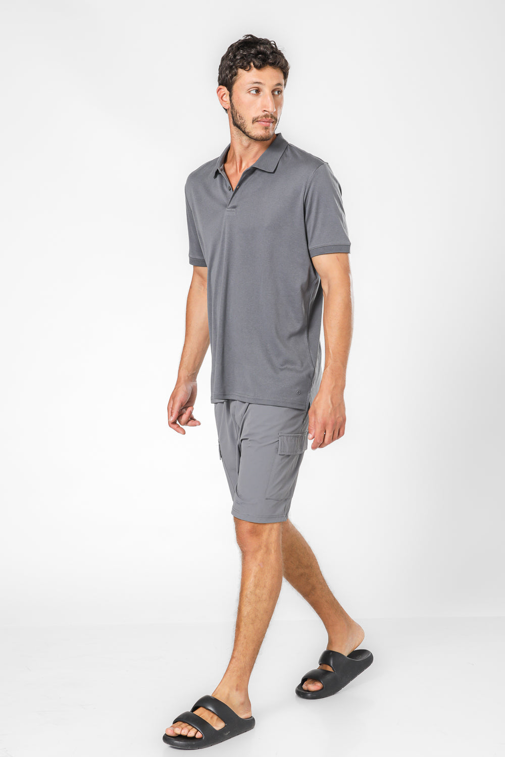 מכנסי דגמ”ח קצרים בצבע אפור