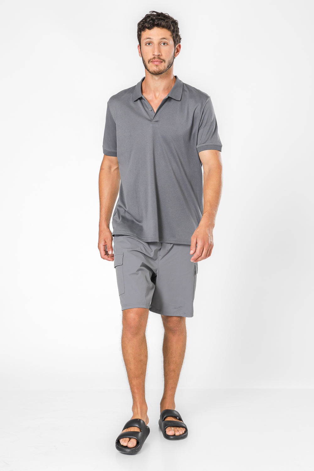 מכנסי דגמ”ח קצרים בצבע אפור