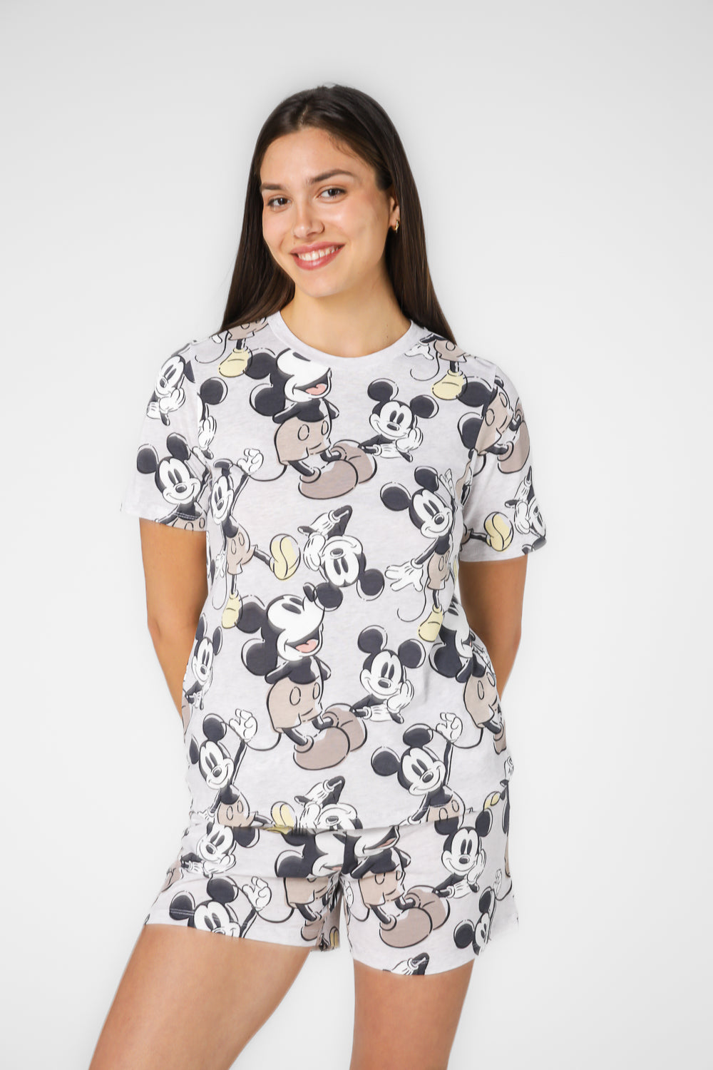 סט פיג’מה קצרה MICKEY לנשים