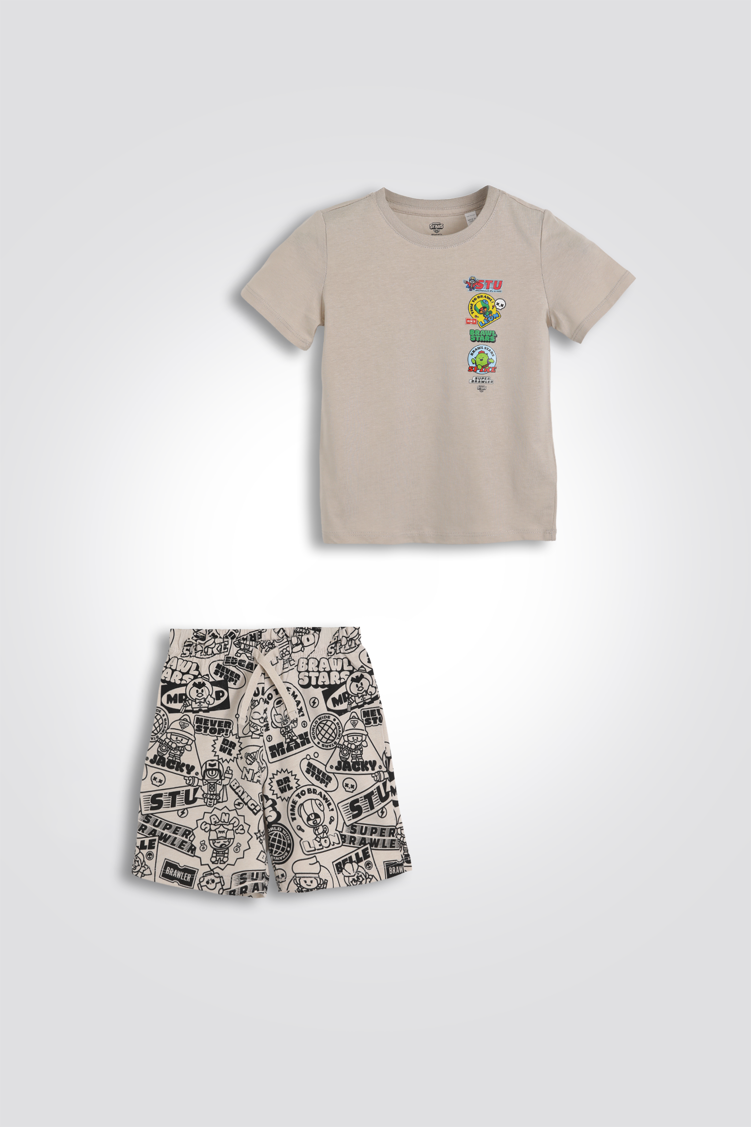 סט פיג’מה קצרה BRAWL STARS לילדים
