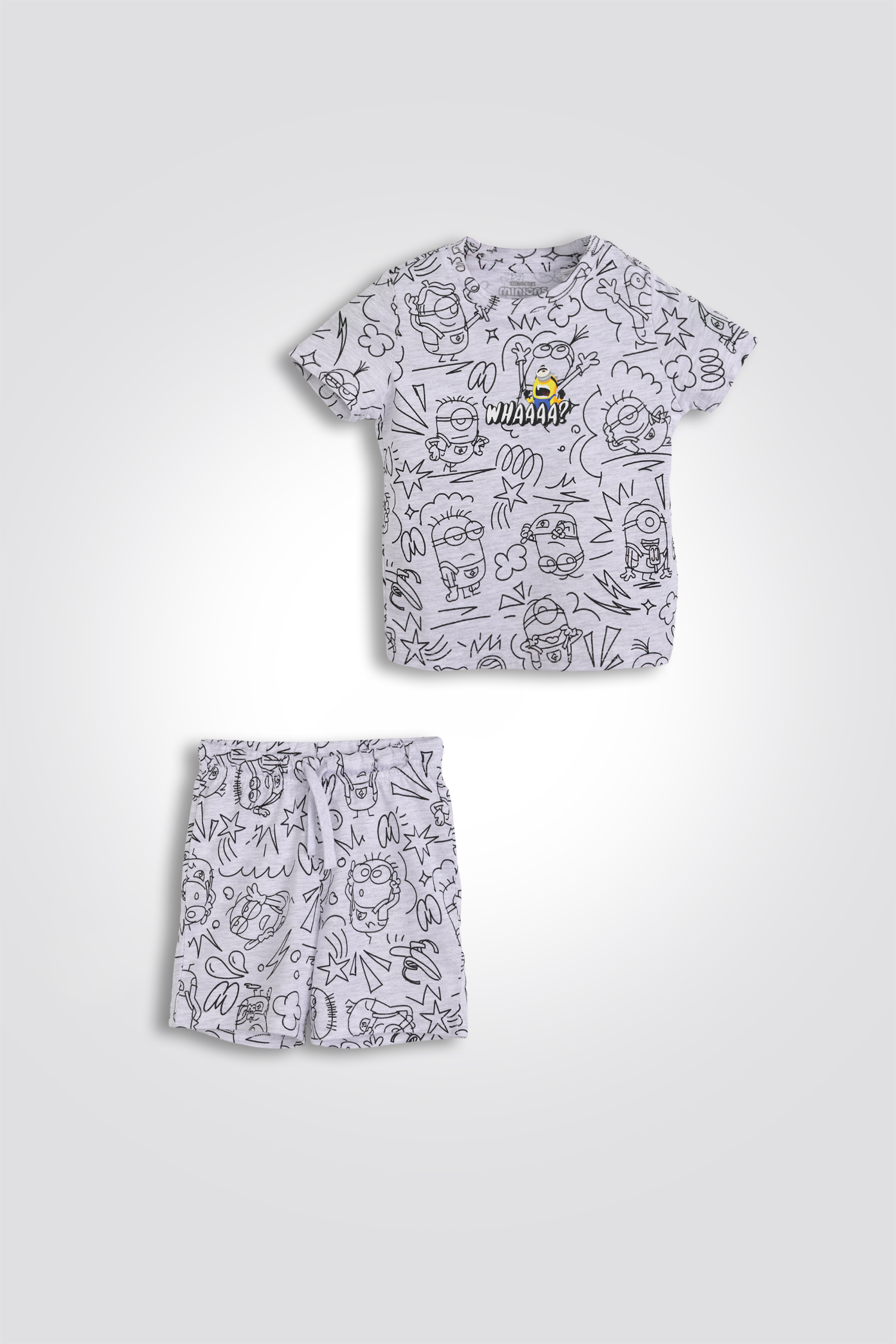 סט פיג’מה קצרה יוניסקס MINION לילדים