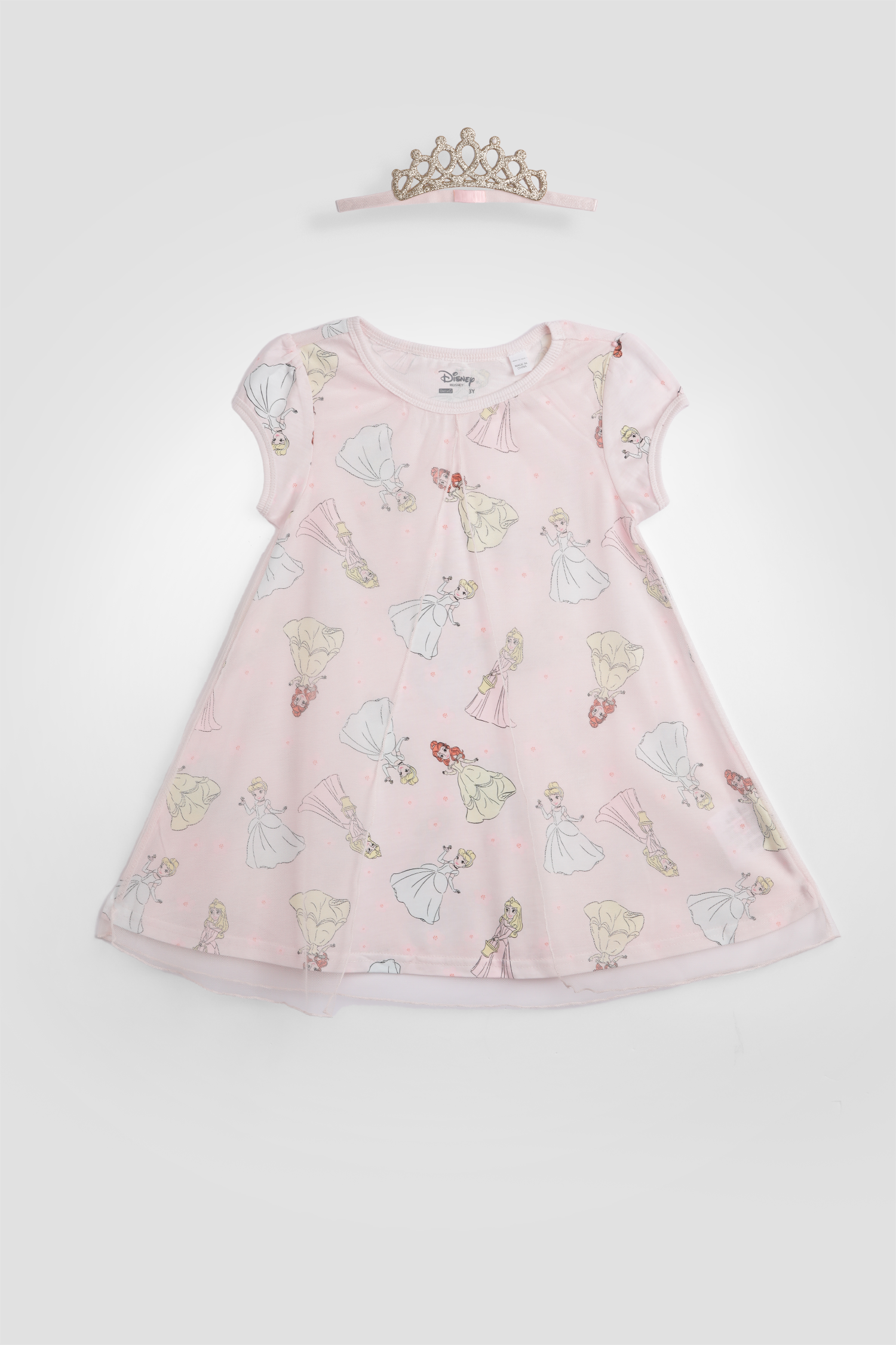 כותונת לילה נסיכות עם כתר