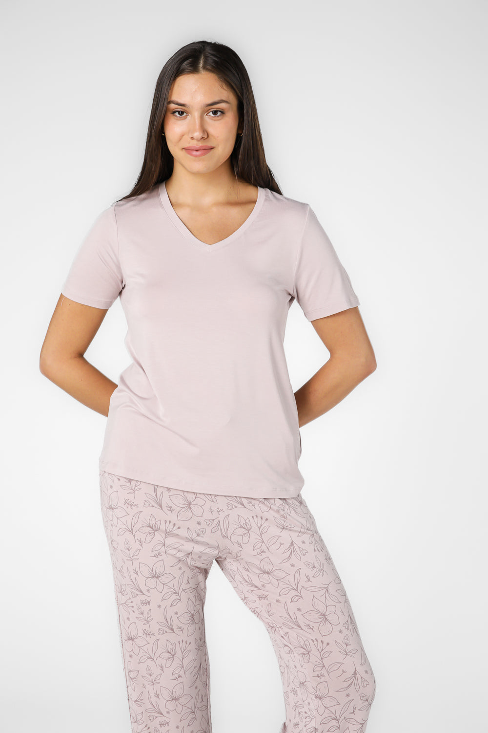 סט פיג'מת מעבר עם מכנסיים ארוכים