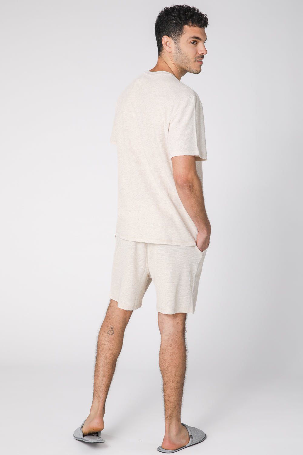 חליפת פנאי וופל דקה לגבר