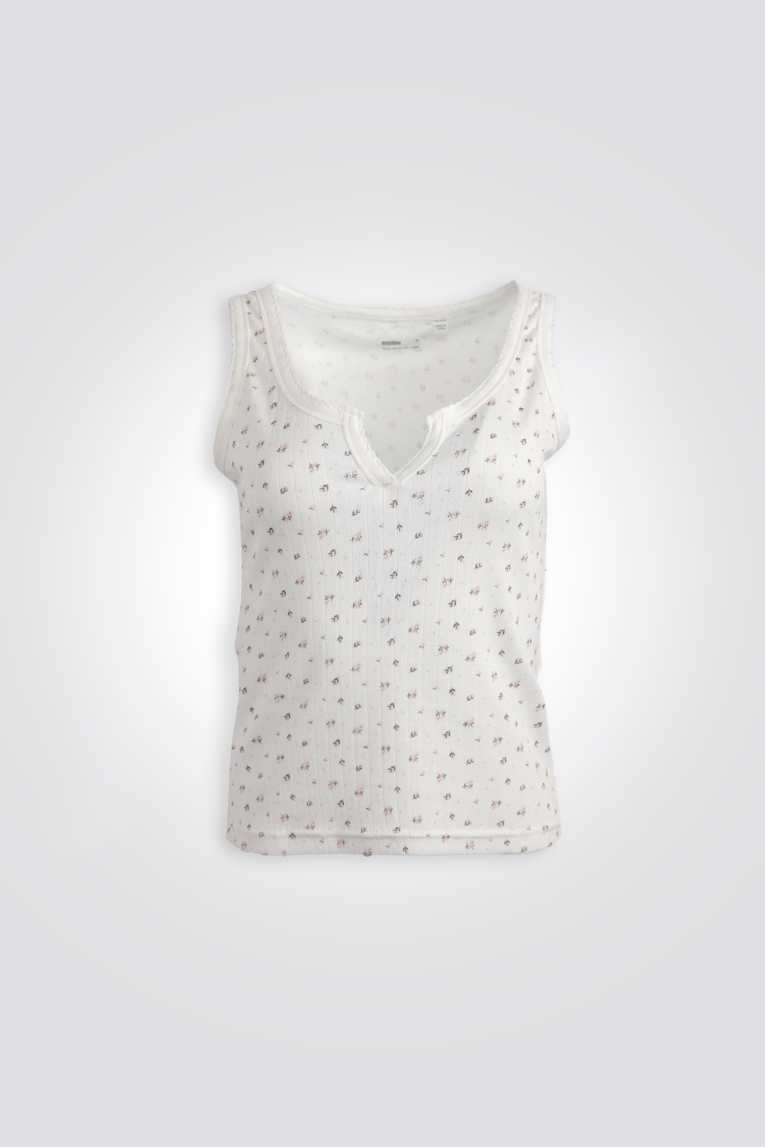 סט פיג’מה עם גופיה FLOWERS