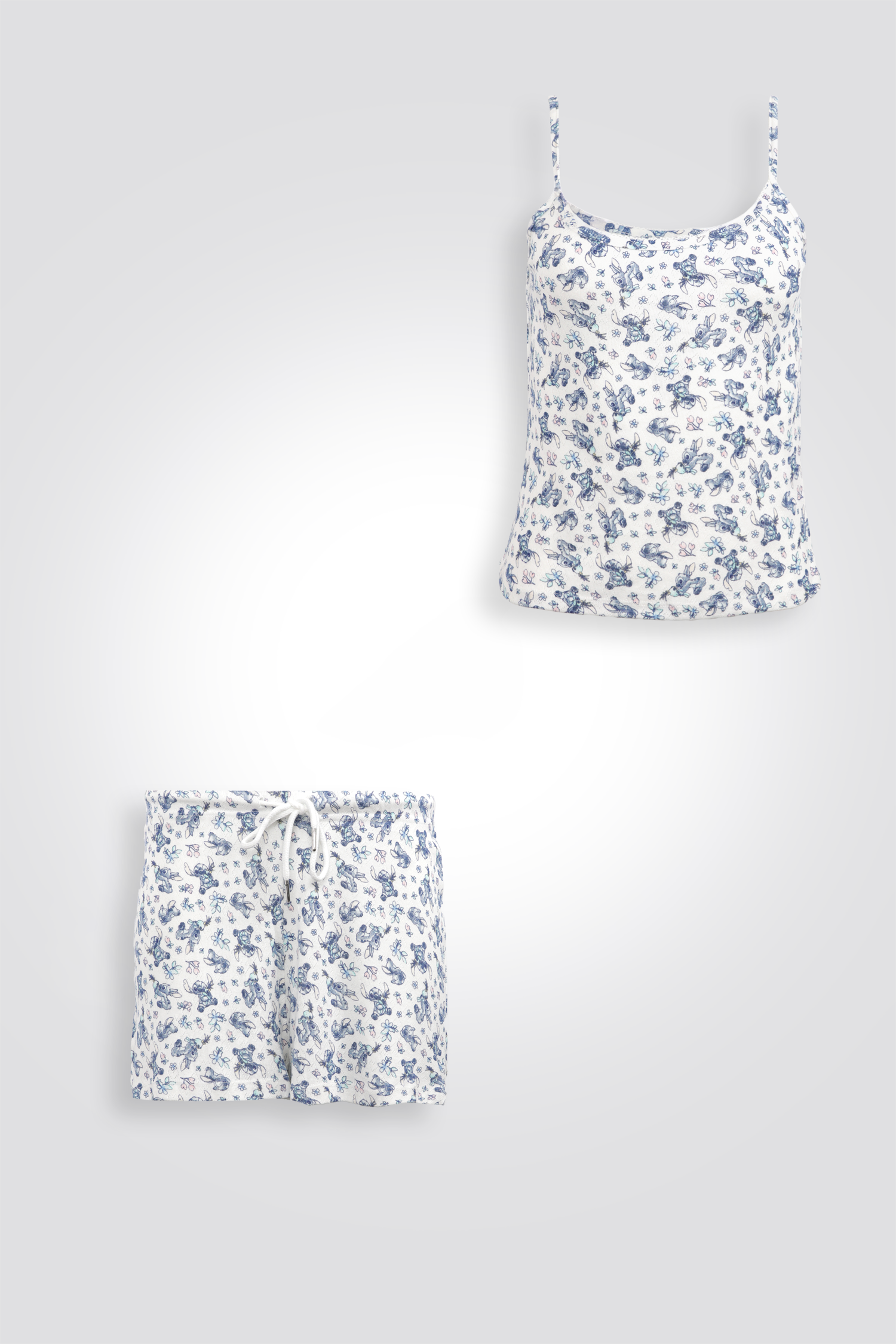 סט פיג’מה עם גופיה STITCH