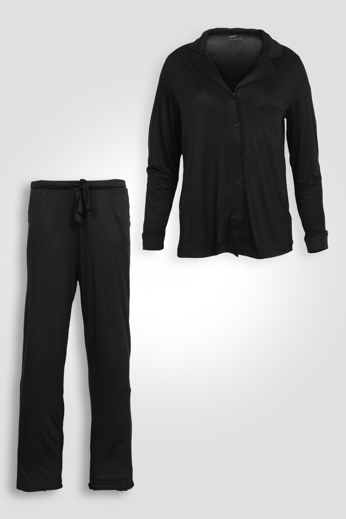 סט פיג’מה מכופתרת לנשים