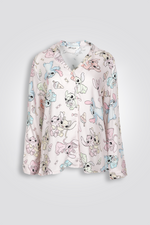 סט פיג’מה מכופתרת STITCH & ANGEL לנשים