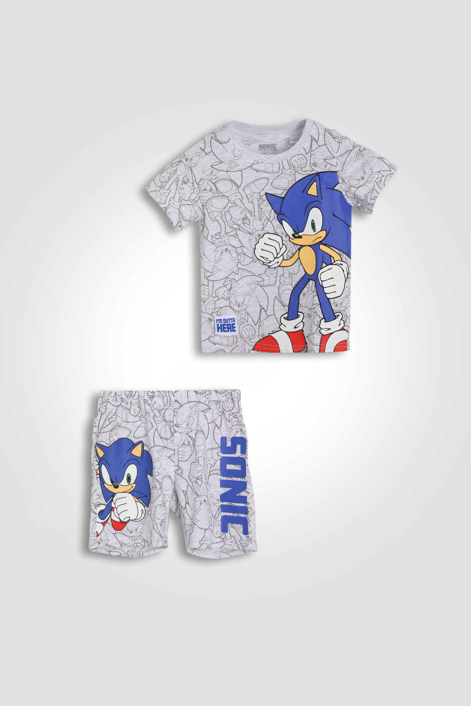 סט פיג’מה קצרה SONIC