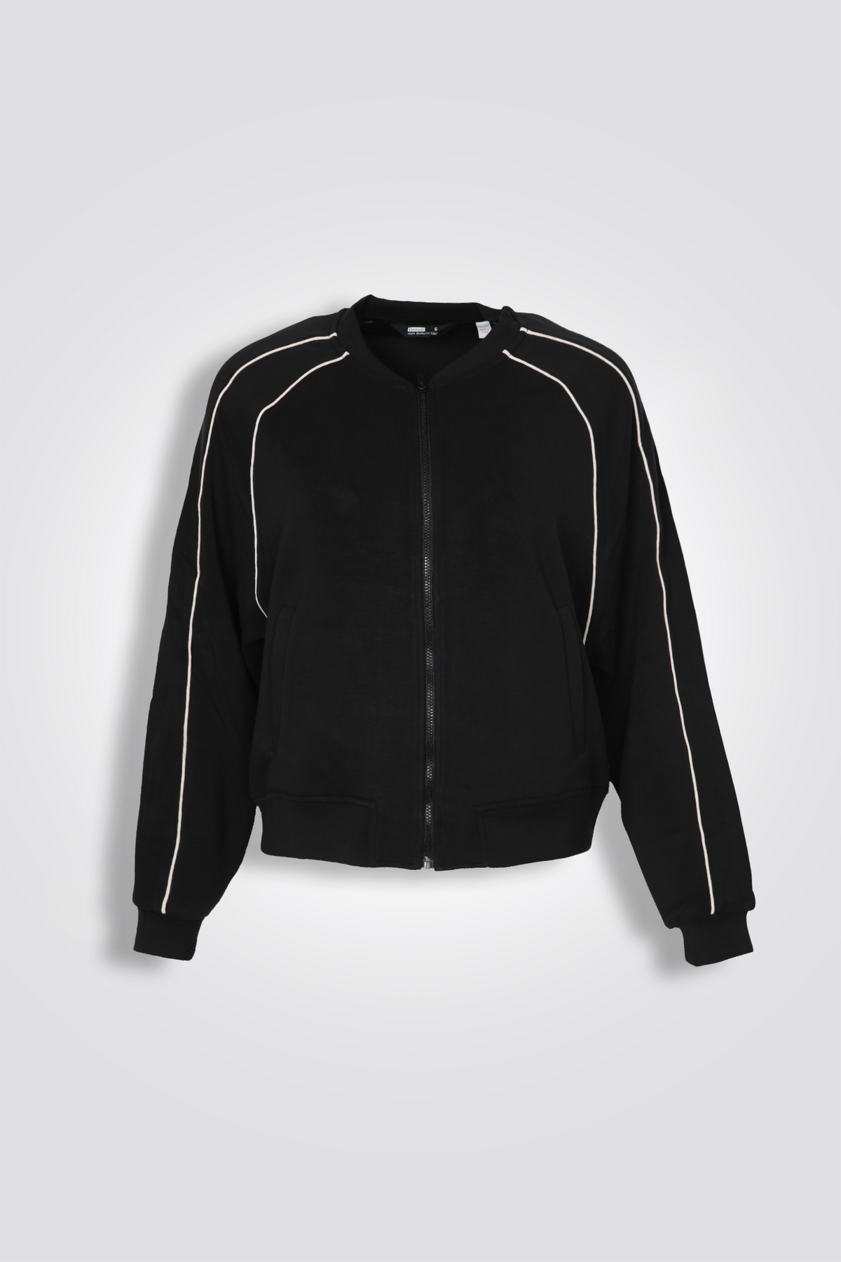 סווטשירט דק עם רוכסן לנשים