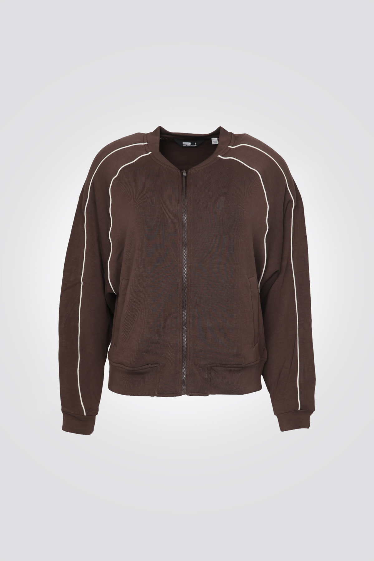 סווטשירט דק עם רוכסן לנשים