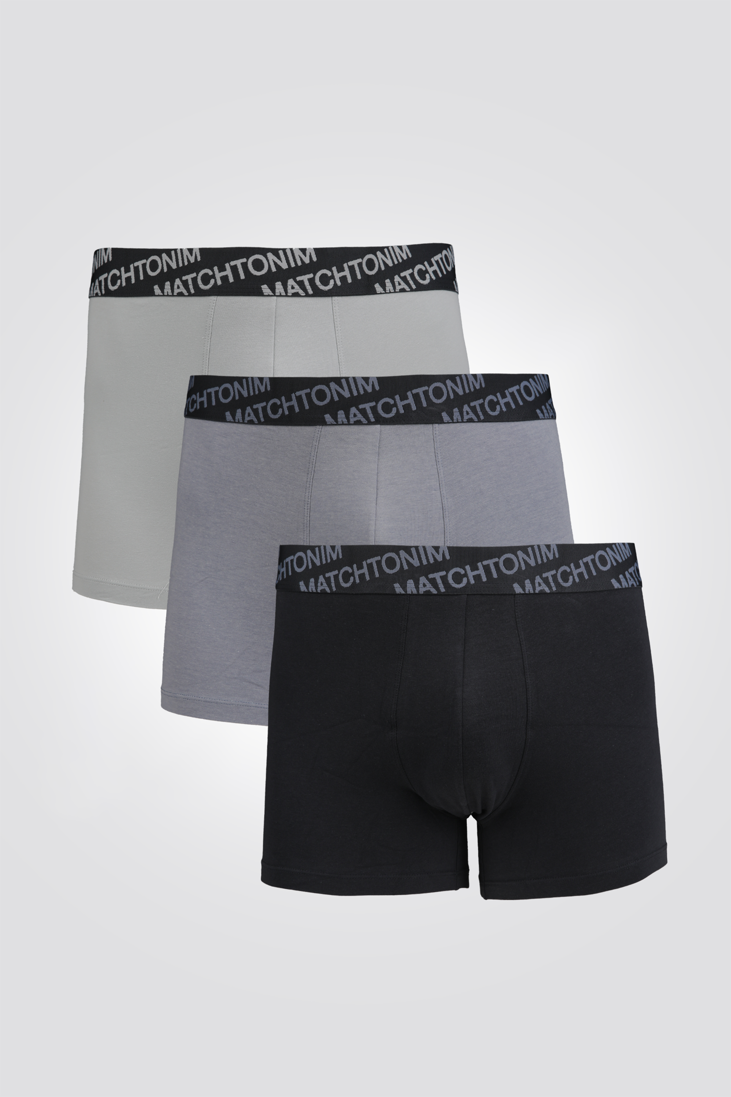 מארז שלישיית בוקסרים צמודים וקצרים | דלתא