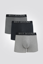 מארז שלישיית בוקסרים צמודים וקצרים | דלתא