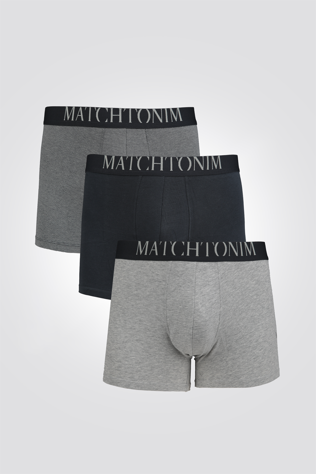 מארז שלישיית בוקסרים צמודים וקצרים | דלתא