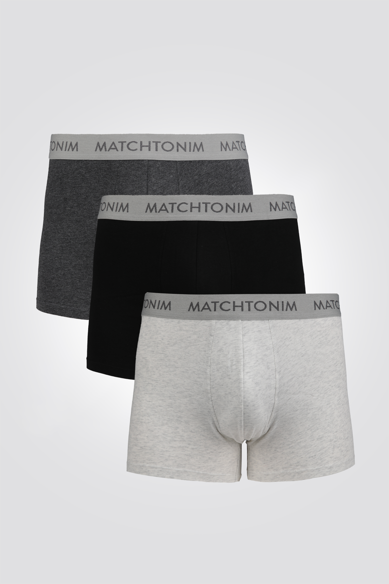 מארז שלישיית בוקסרים צמודים וקצרים | דלתא