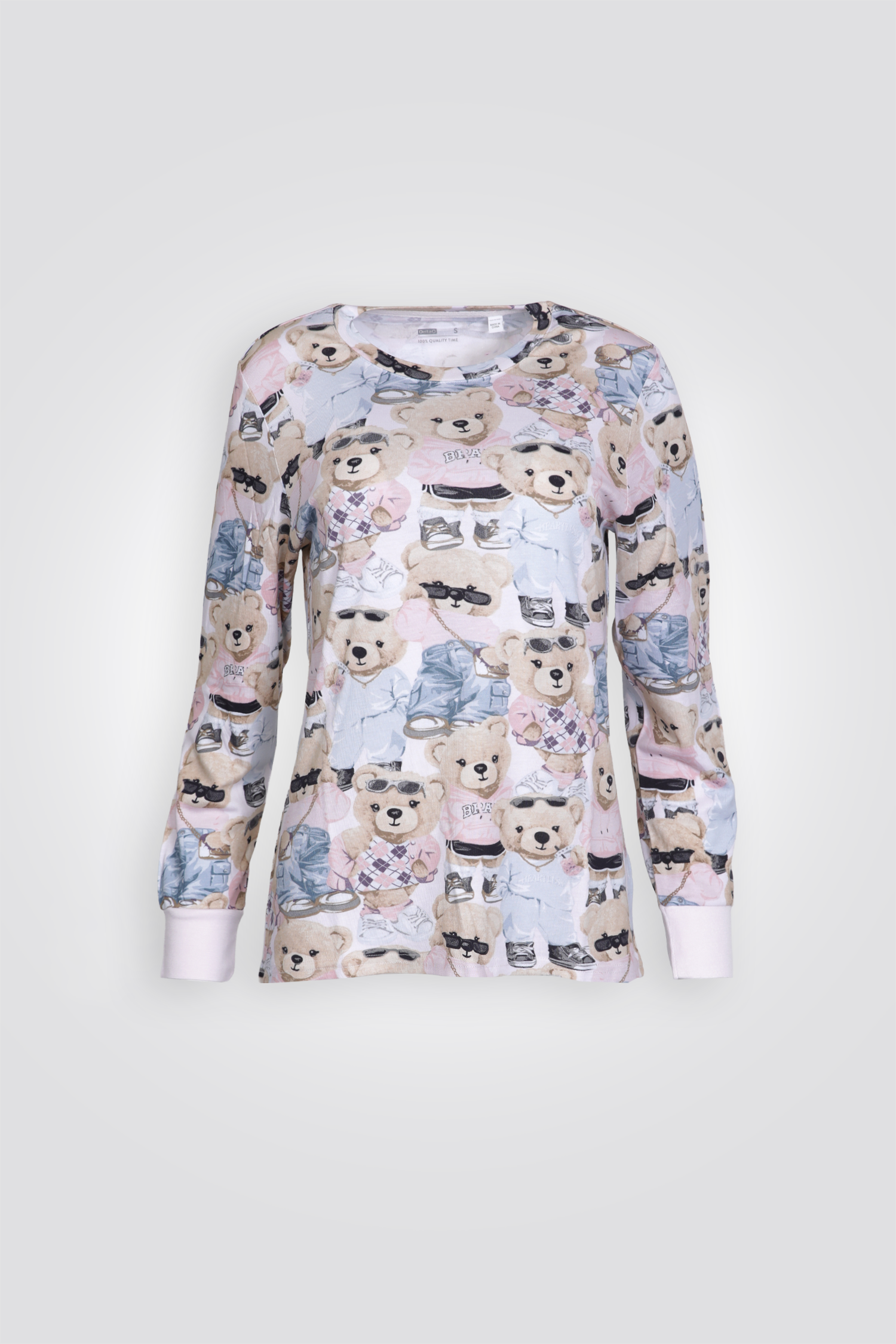 סט פיג'מה ארוכה דובונים | דלתא