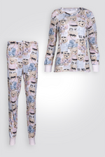 סט פיג'מה ארוכה דובונים | דלתא