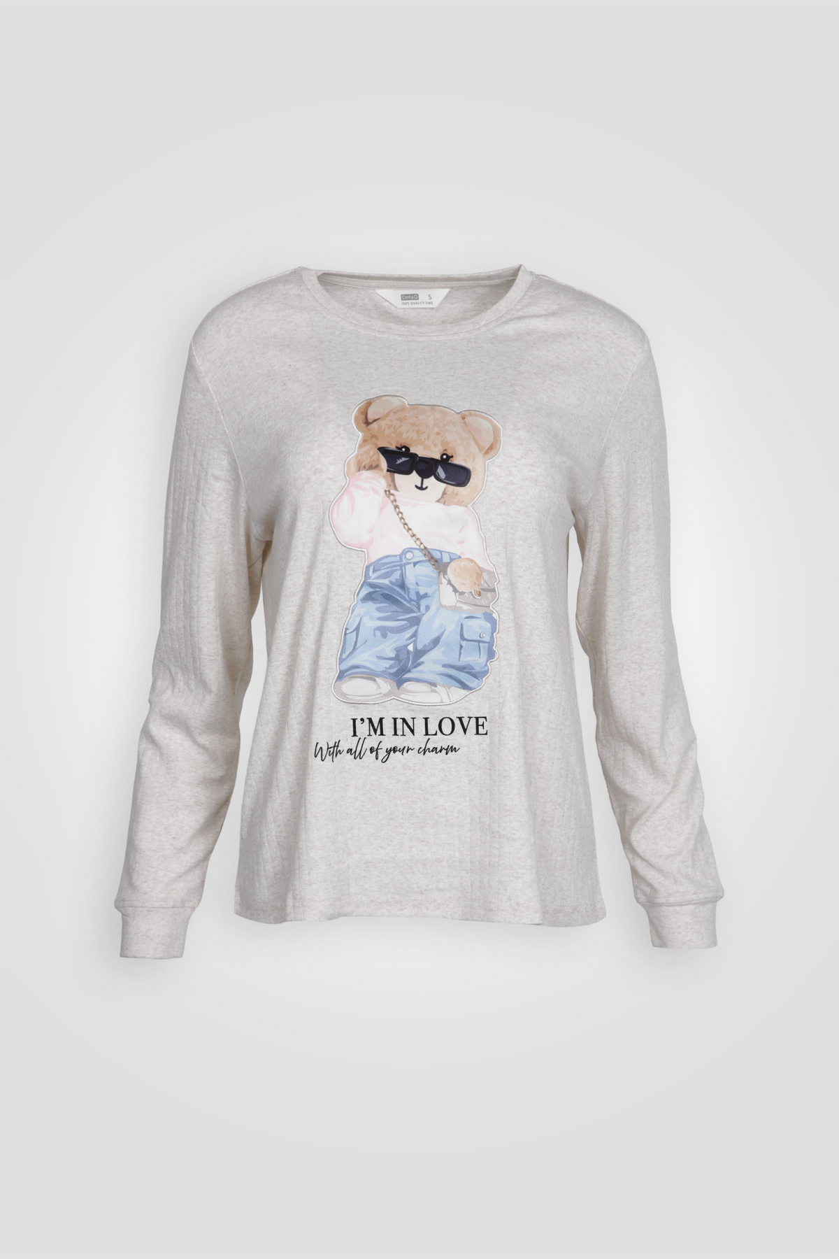 סט פיג'מה ארוכה דובי | דלתא 