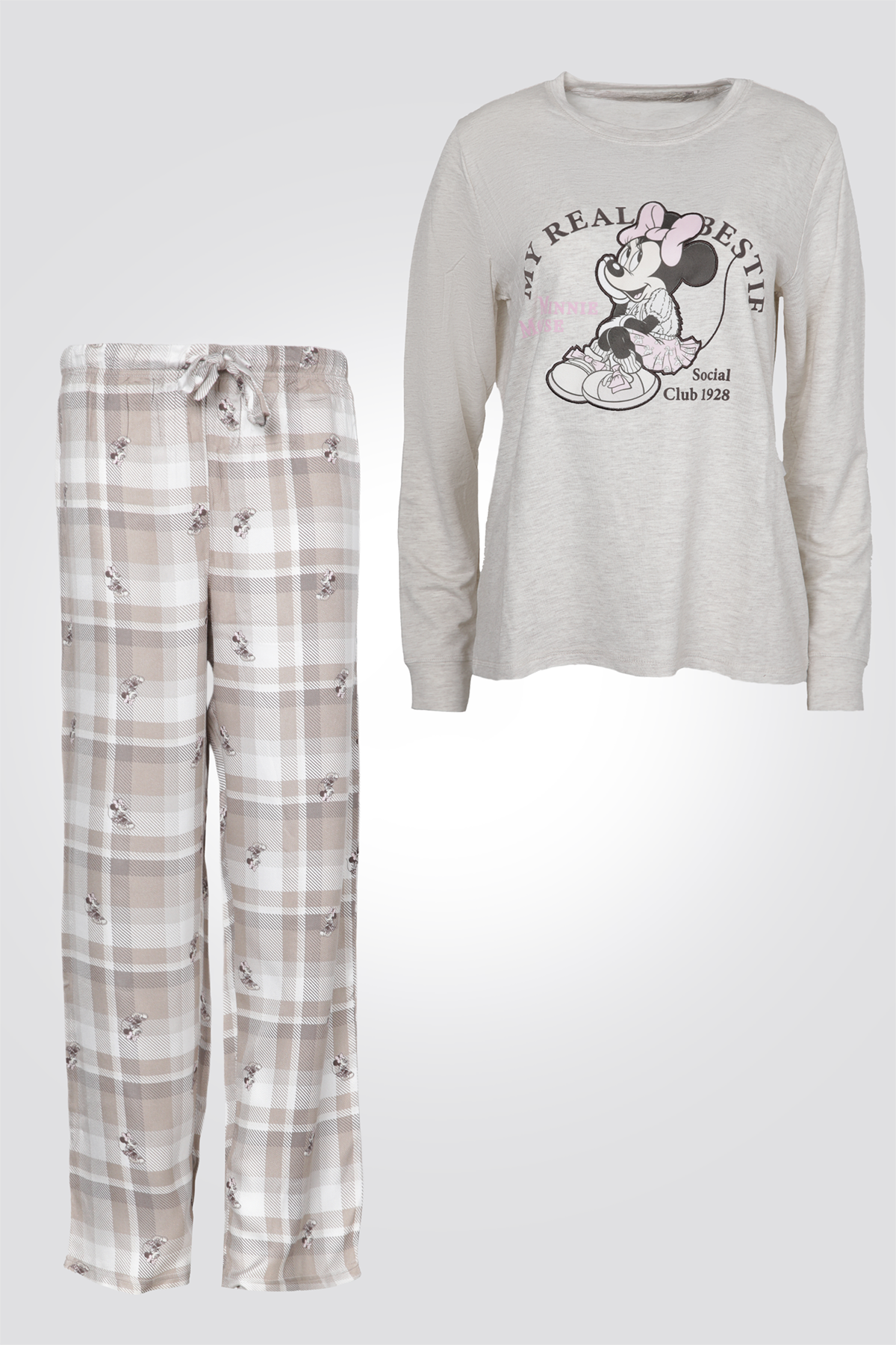 סט פיג'מה ארוכה דקה מיני | דלתא