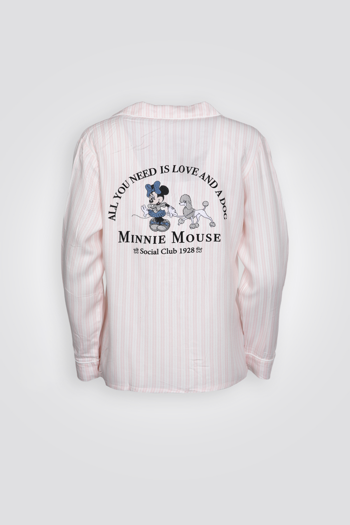 סט פיג'מה מכופתרת ארוכה מיני מאוס ופודל | דלתא