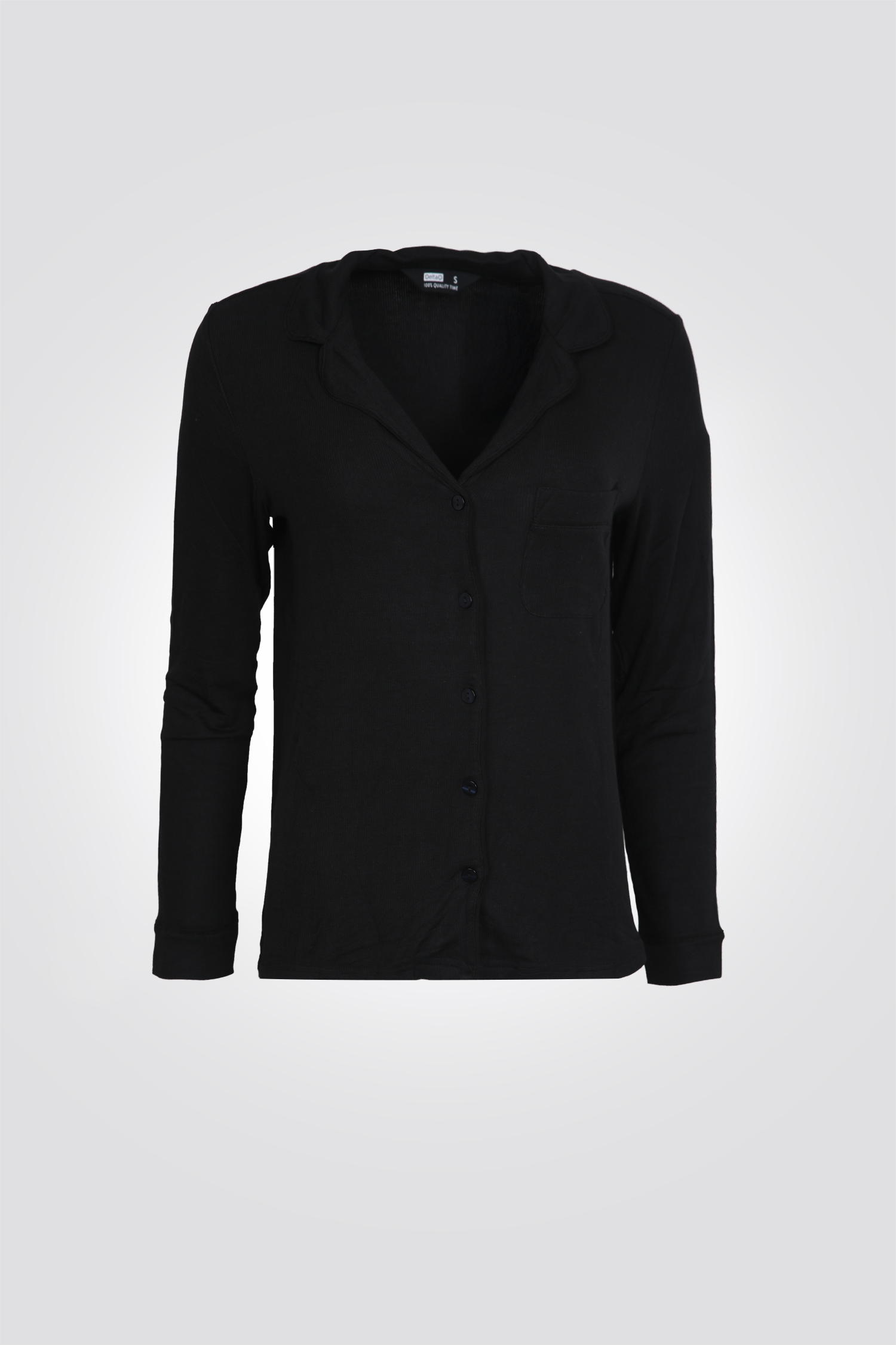 סט פיג'מה מכופתרת קלאסית | דלתא