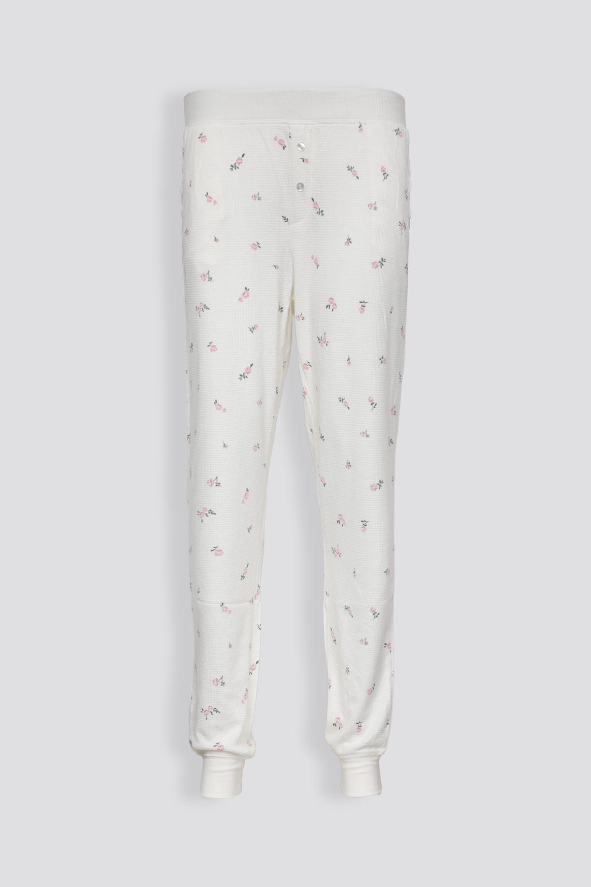 סט פיג'מת וופל פרחונית | דלתא