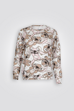 סט פיג'מה פיג'מה ארוכה סטיץ' ואנג'ל | דלתא