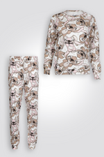 סט פיג'מה פיג'מה ארוכה סטיץ' ואנג'ל | דלתא