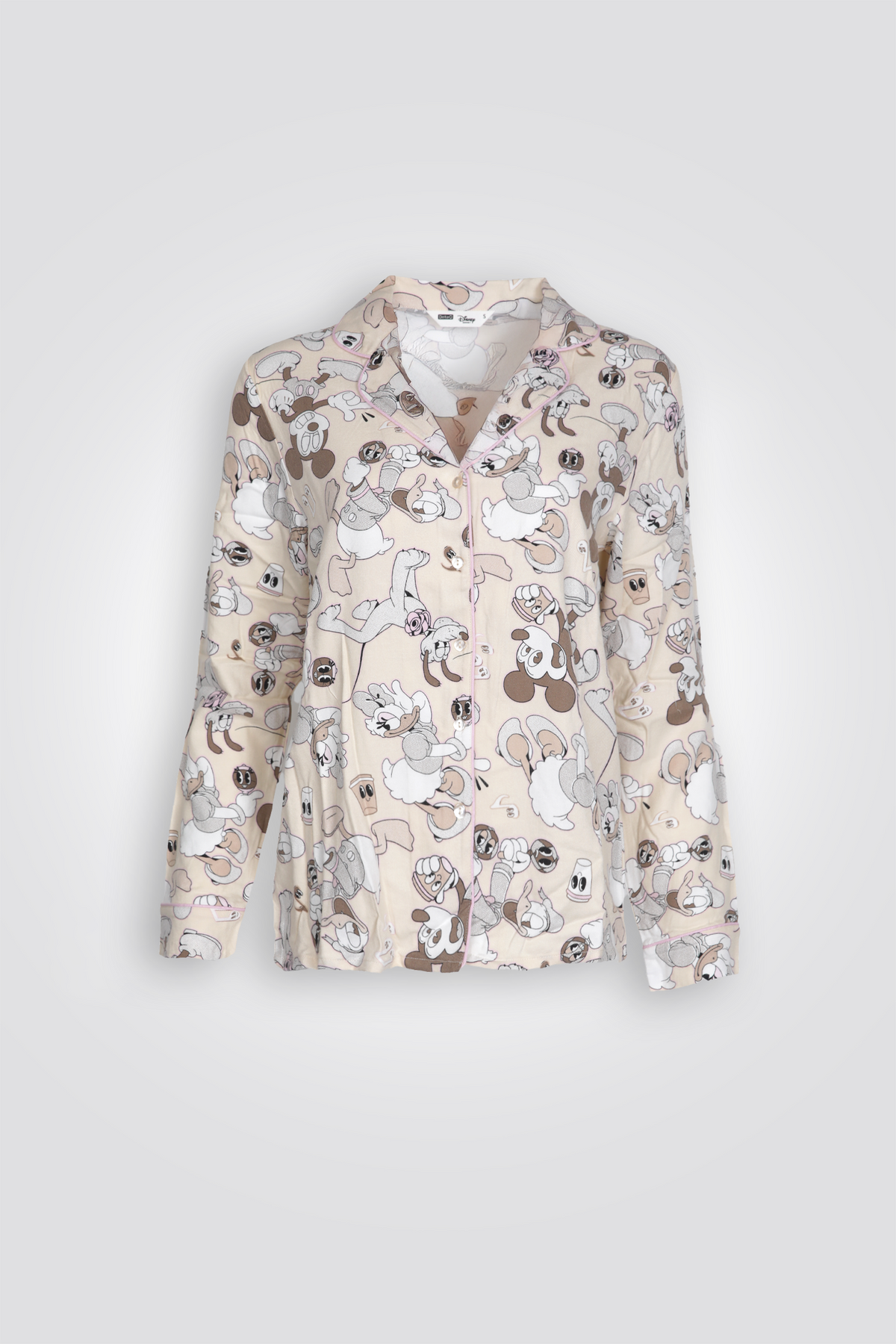 סט פיג'מה מכותפרת מיקי מאוס והחברים | דלתא