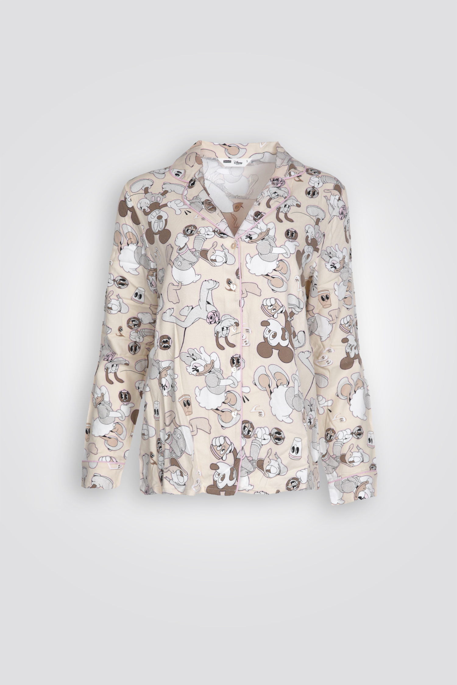סט פיג'מה מכותפרת מיקי מאוס והחברים | דלתא