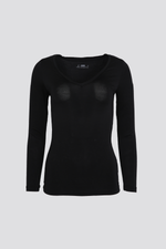 חולצה תרמית דקה צווארון וי | דלתא