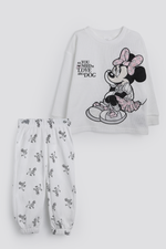 סט פיג'מה ארוכה וופל מיני מאוס ופודל | דלתא