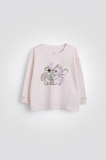 סט פיג'מה ארוכה פלנל סטיץ' ואנג'ל | דלתא