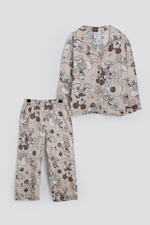 סט פיג'מה מכופתרת ארוכה דקה החברים של מיקי | דלתא